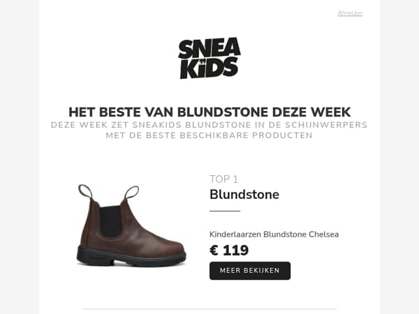 🔥 Blundstone staat deze week in de schijnwerpers bij Sneakids