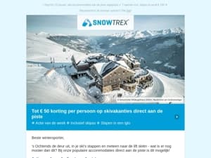 ❄ Direct aan de piste: tot 50 euro korting per persoon op alle deals