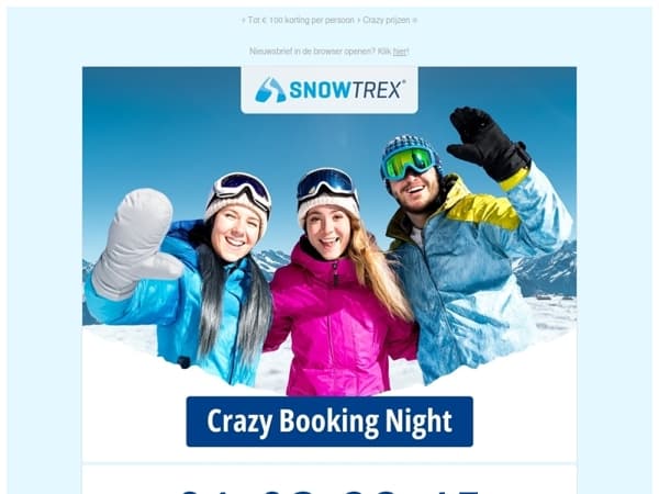 ❄  Seizoensopening - vanaf 219 euro op skivakantie