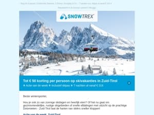 ❄ Skivakantie in Zuid-Tirol: tot 50 euro korting op alle aanbiedingen