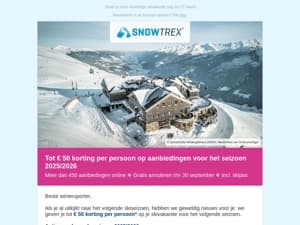 ❄ Aanbiedingen voor het seizoen 2025/2026 volledig afgeprijsd