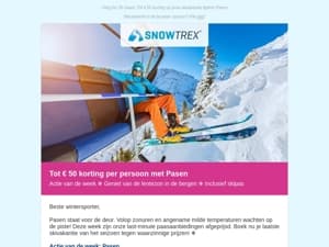 ❄  Naar de sneeuw tijdens Pasen: 7 nachten incl. skipas al vanaf 299 euro