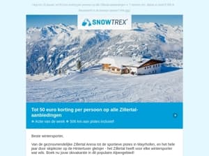❄ Zillertal: tot 50 euro korting per persoon op alle deals ❄