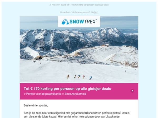 ❄ Enorme sneeuwzekerheid - skivakantie op de gletsjer: 7 nachten incl. skipas vanaf 289 euro