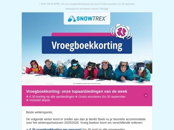 ❄  Jouw topaanbiedingen van de week