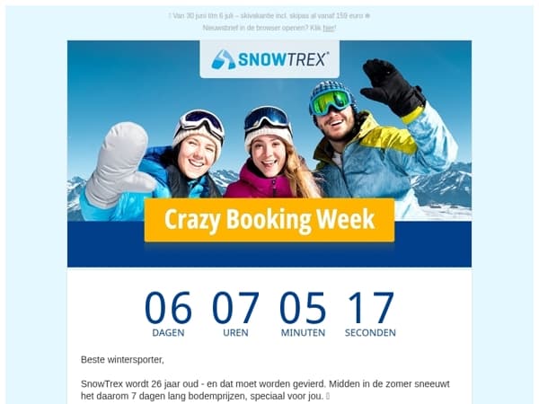 ❄ Een week vol jubileumaanbiedingen