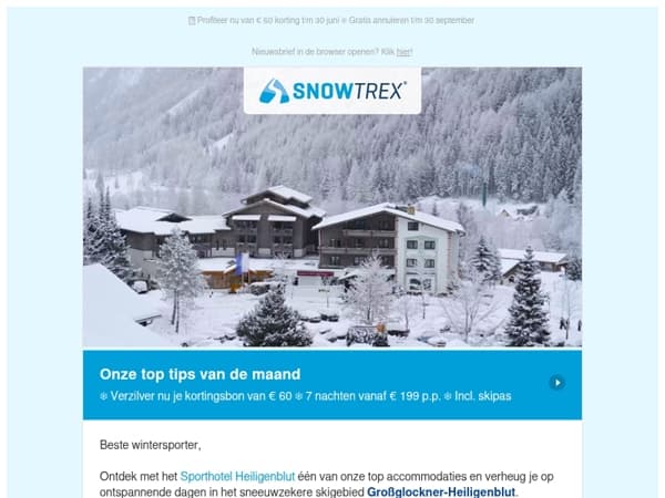 ❄ Onze top aanbiedingen van de maand 