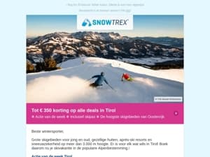 ❄ Wintersport in Tirol: tot 350 euro korting per persoon op alle deals voor dit seizoen