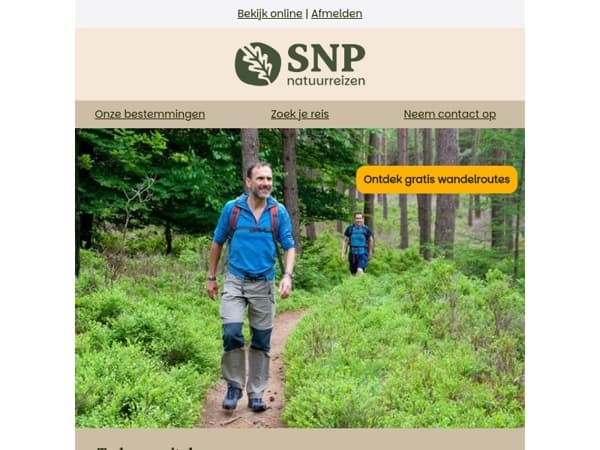 Ontdek meer dan 30 gratis wandelroutes