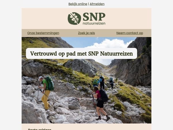 Top 3 meest geboekte reizen