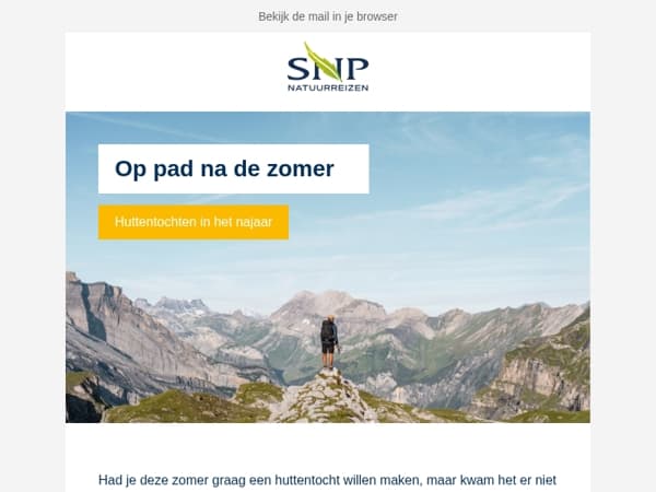 🥾Huttentochten in het najaar