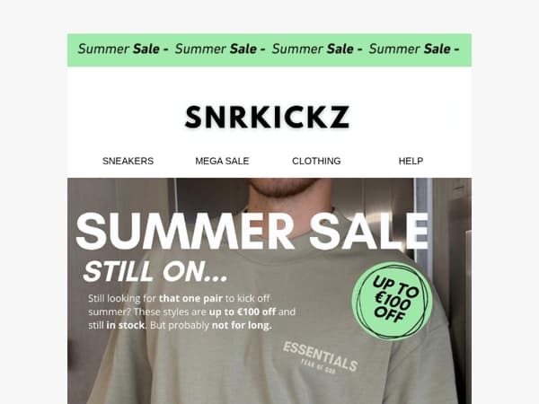 Save up to €100 on your new pair 🔥