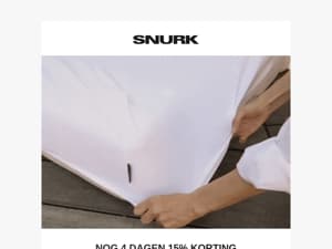 Nog 4 dagen: 15% korting op de zachtste hoeslakens! ⏳✨