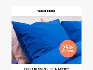 Nog 4 dagen: Kussenslopen met 25% korting!