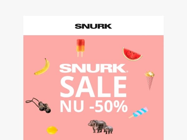 SALE STIJGT NAAR 50%: ALLES VOOR DE HELFT!