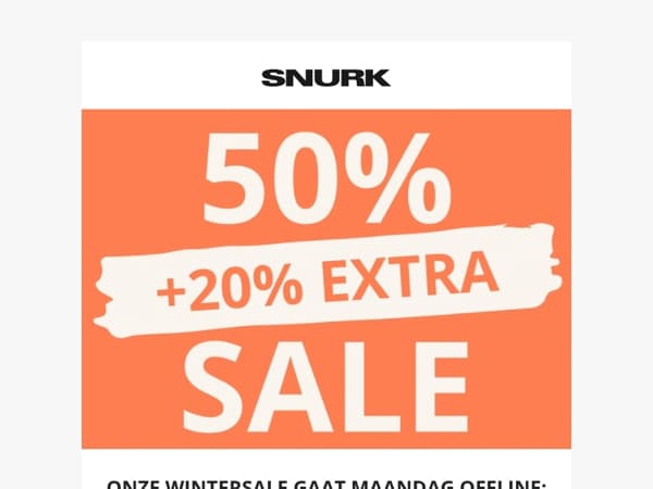 ⏰ Wintersale loopt op z’n eind… pak nog snel 20% extra korting!