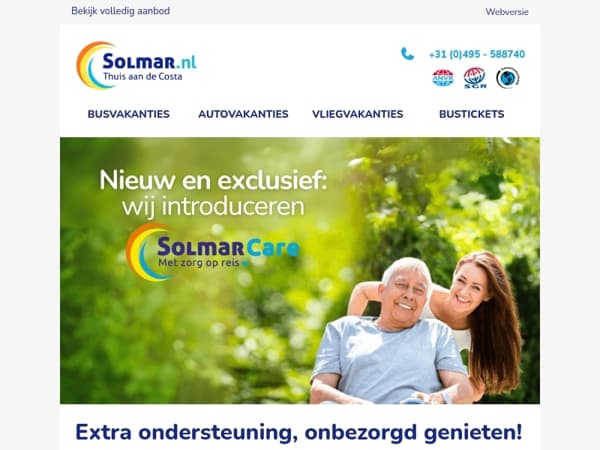 Zorg nodig op vakantie?