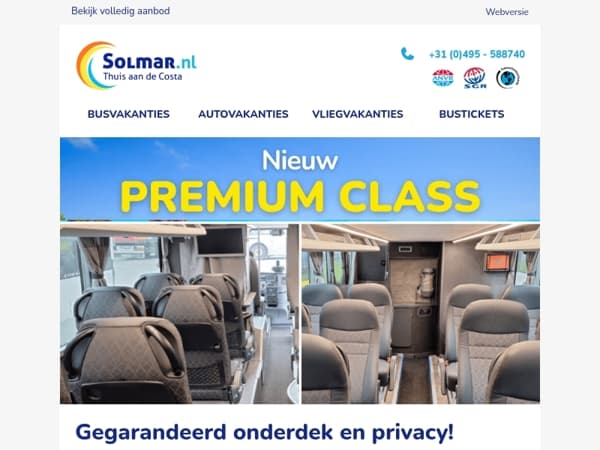 Nieuw! Premium Class 🚌✨