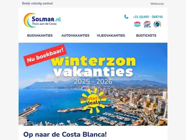 Winteraanbod 2025/2026 is nu boekbaar!