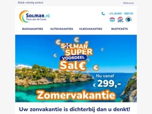 De beste deals voor uw zomervakantie 🌞