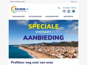 Speciale voorjaarsaanbieding 🚌
