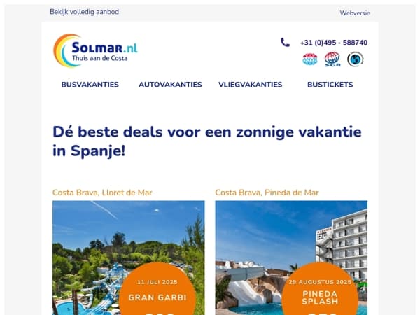 Zomervakanties onder de € 400,- 🏖️