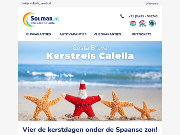 Kerst en oud & nieuw in het zonnige Spanje?