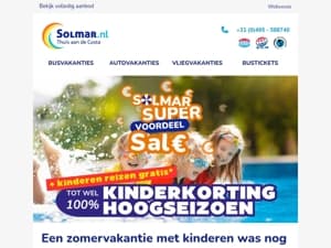 Kinderen tot wel 100% korting 👦🌴