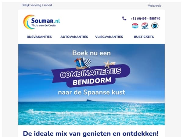 Wilt u een 17-daagse reis aan de Spaanse kust maken?