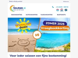 Zon in december of mei? 🌞