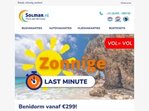 Zonnige last minute!