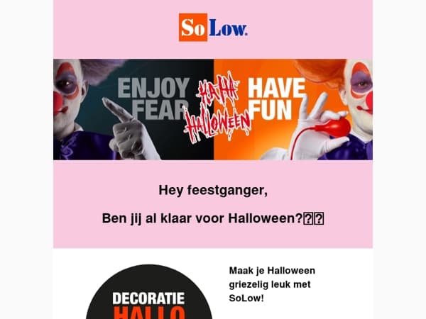 🎃 Ben jij al klaar voor Halloween? Check onze deals | SoLow