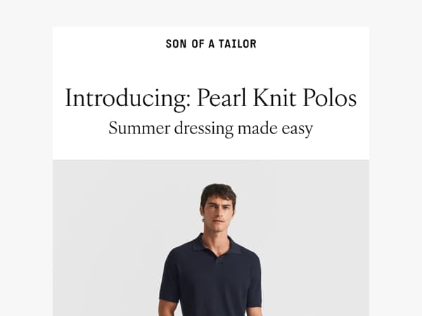 Introducing: Pearl Knit Polos