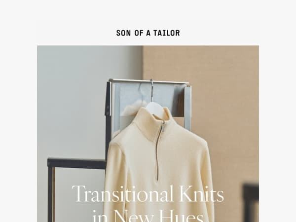 Transitional knits in new hues