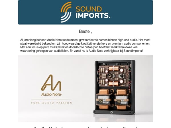 💎 Een icoon in high-end audio, nu bij SoundImports