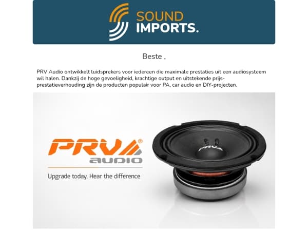 Ontdek de kracht van PRV Audio