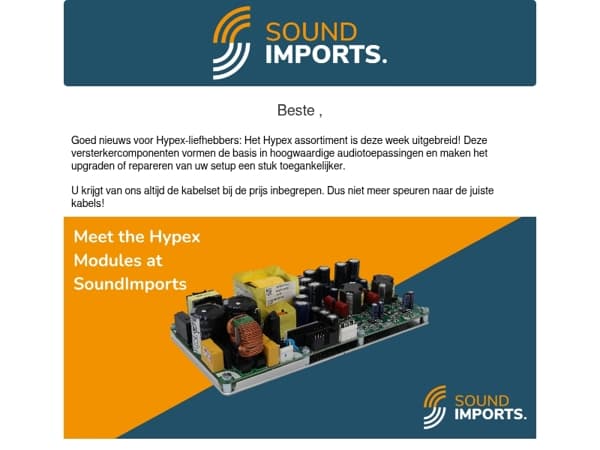 Til uw project naar Hypex-niveau