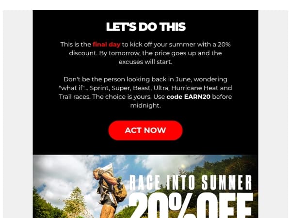 LAST CALL: Your Summer Starts Today