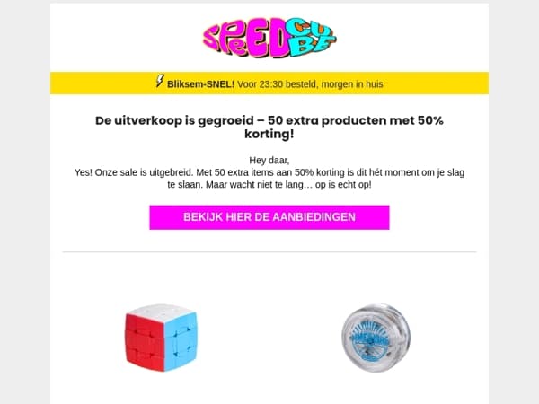 🔥 Uitverkoop Update! 50 Extra Producten nu ook met 50% Korting – Shop ze snel!