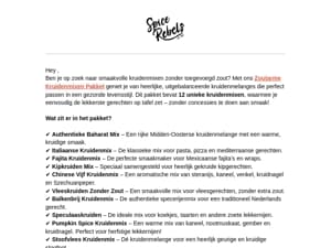 Bespaar nu 26% op het zoutarme kruidenmix pakket
