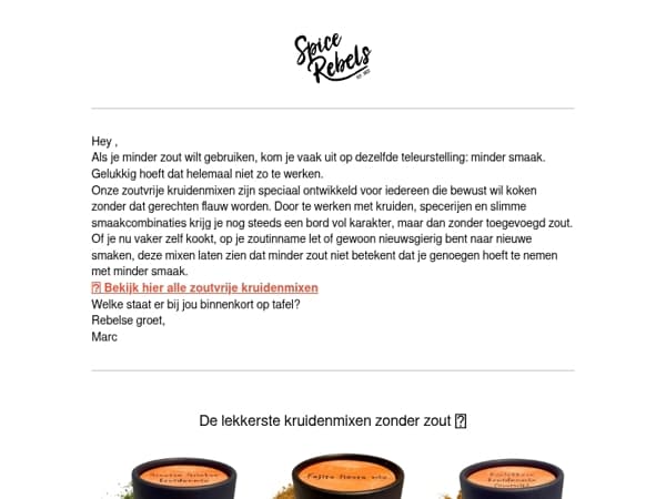 Meer smaak, minder zout 👀