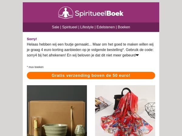 Sorry  we hebben een foutje gemaakt!🙏