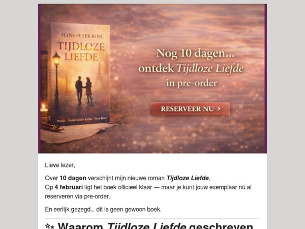  Nog 10 dagen… ontdek Tijdloze Liefde (nu in pre-order)