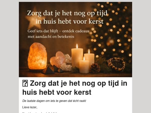  Zorg dat je het nog op tijd in huis hebt voor kerst 🎄