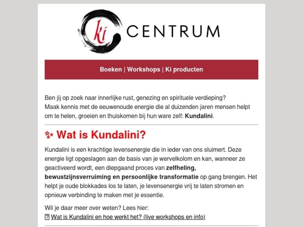 , dit was onze beste mail van 2026: Kundalini