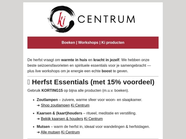  De herfststart: warmte, bescherming & een cadeautje binnenin