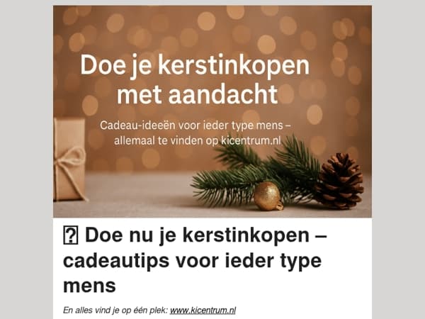  Soms zegt een cadeau meer dan woorden