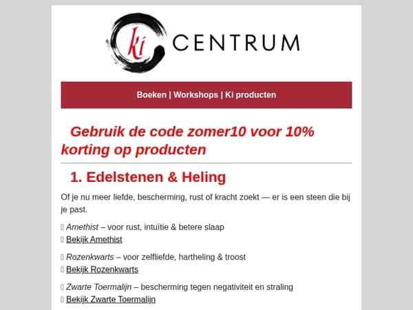   ☀️ Zomeractie! 10% korting op jouw favoriete spirituele tools