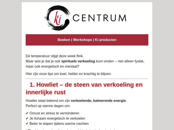   🌿 Zo vind je verkoeling tijdens deze warme dagen