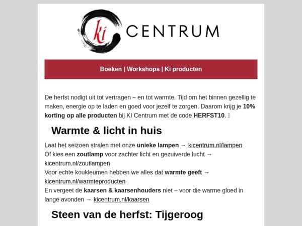   Warm de herfst in met 10% korting 🌞 (KORTINGSCODE: HERFST10)